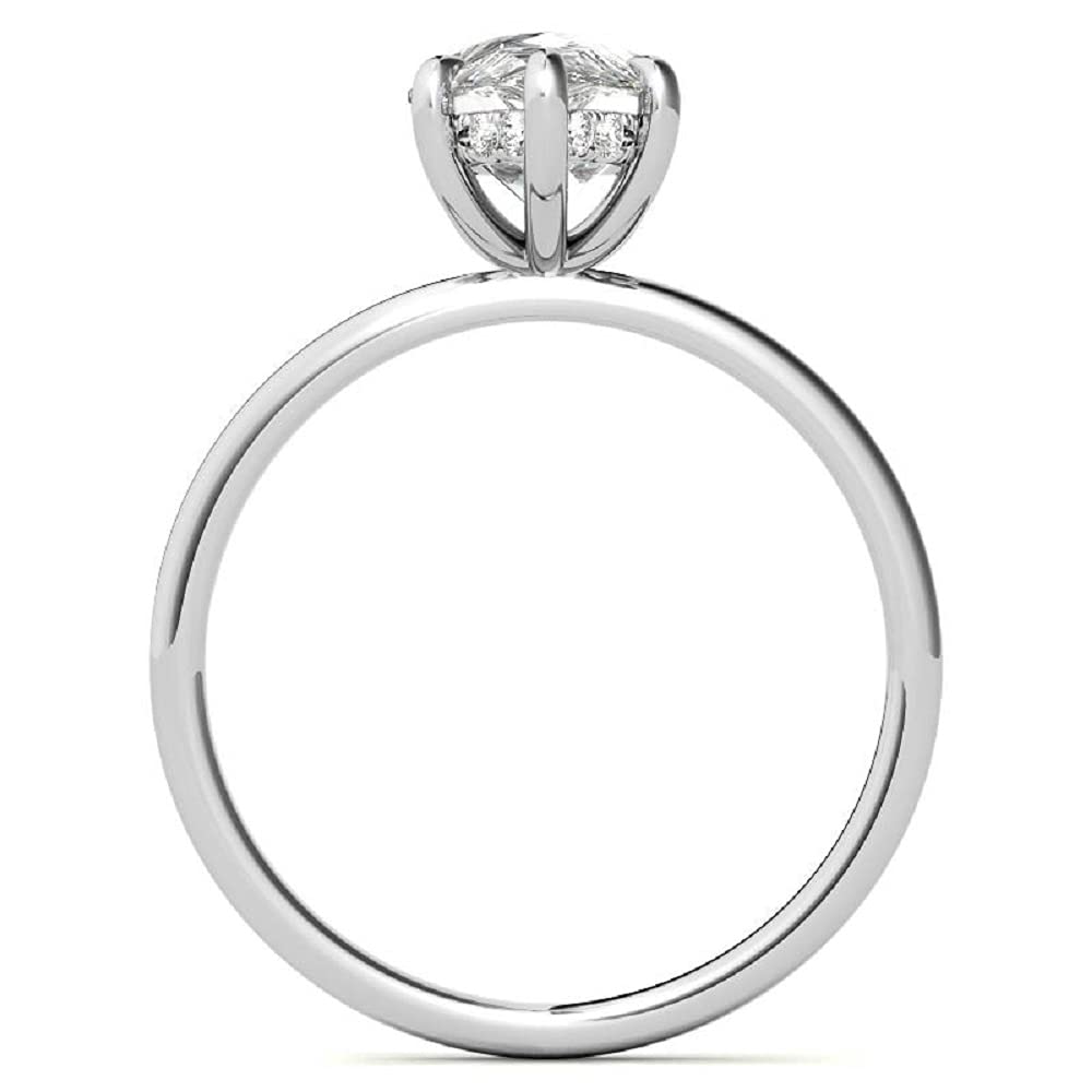 3 CT Pear Moissanite Engagement Ring - Vintage Solitaire Wedding Band with 4-Prong Antique Setting in Sterling Silver - Anniversary, Promise Ring & Romantic Gift for Her - Perfect for Proposals, Weddings & Special Occasions