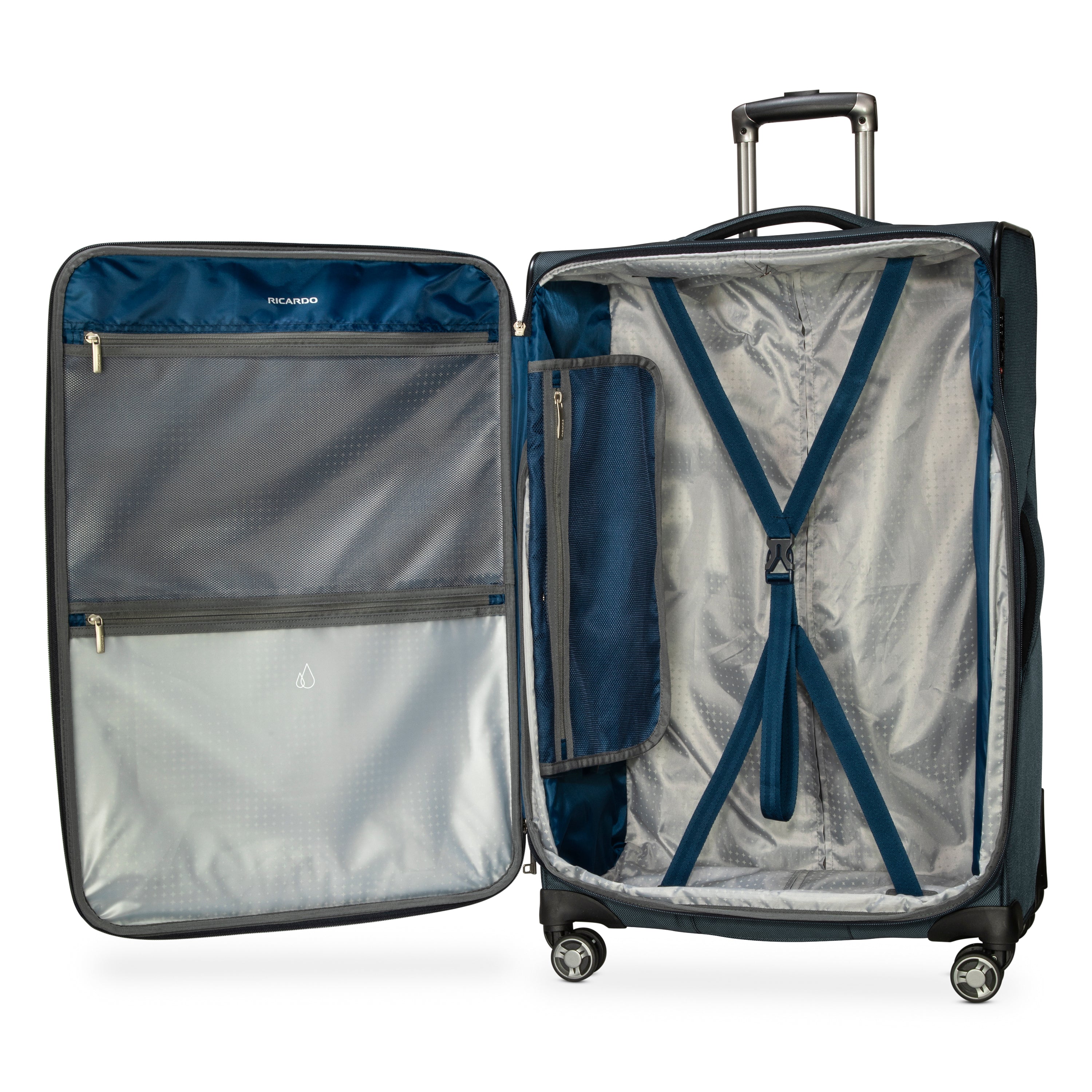 Ricardo Beverly Hills Avalon Spinner 3-Piece Luggage Set - Lightweight Expandable Suitcase with 360° Wheels for Travel, Business Trips & Family Vacations