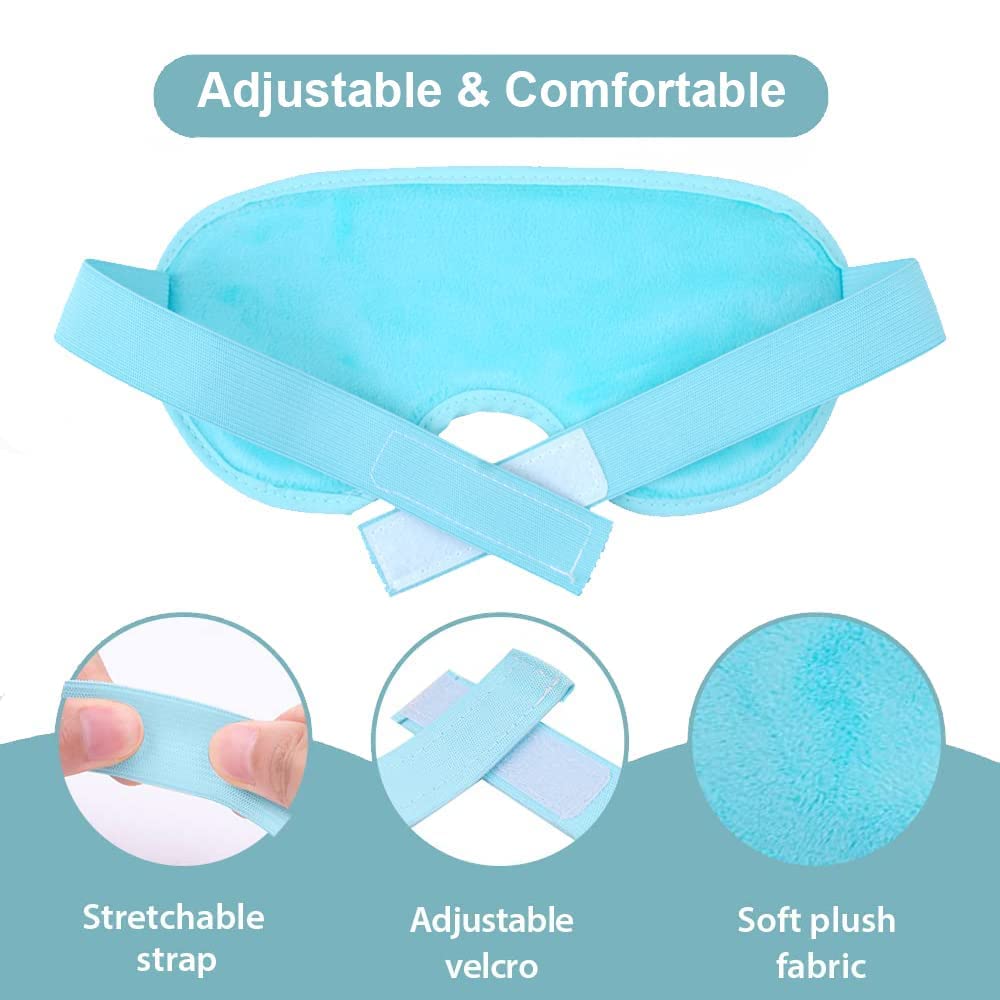 Zorzel Ice Gel Eye Mask for Dark Circles & Stress Relief - Soft Plush Backing, Comfortable Weighted Sleep Mask for Women & Men - Perfect for Migraine Relief, Puffy Eyes & Relaxation at Home, Office or Travel