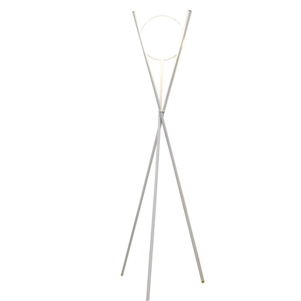 Modern Gold Tripod Floor Lamp with Glass Ball Shade - LED Standing Light for Living Room & Bedroom - Tall Vertical Light Fixture for Home Decor, Reading Corner & Office Lighting