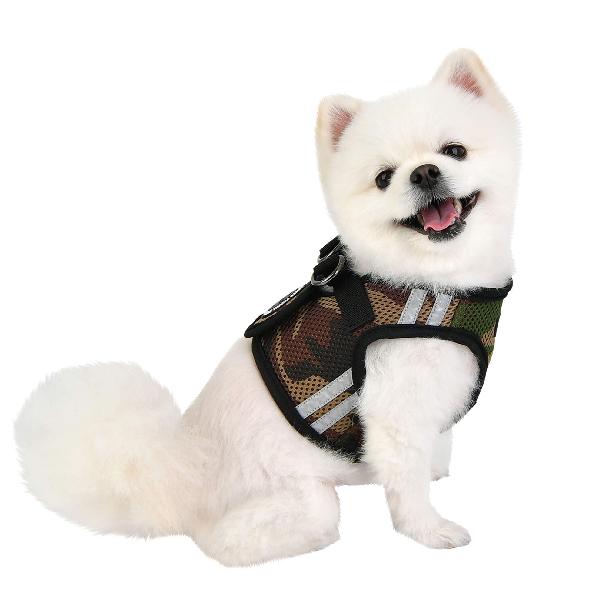 Puppia Soft Vest Harness Pro - Camo Small - Adjustable Dog Harness for Small Dogs - Perfect for Walking, Hiking & Outdoor Adventures