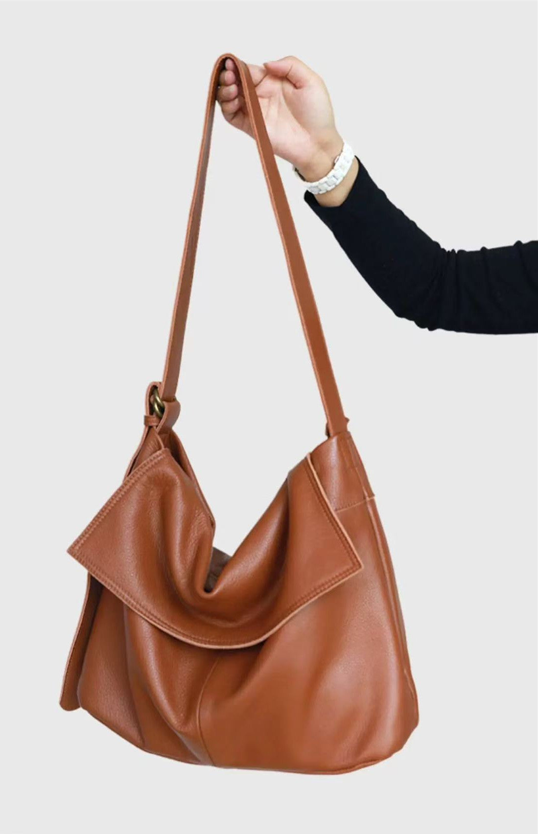 Soft Flap Shoulder Crossbody Bag for Women - Stylish & Lightweight Purse for Everyday Use, Work, and Travel