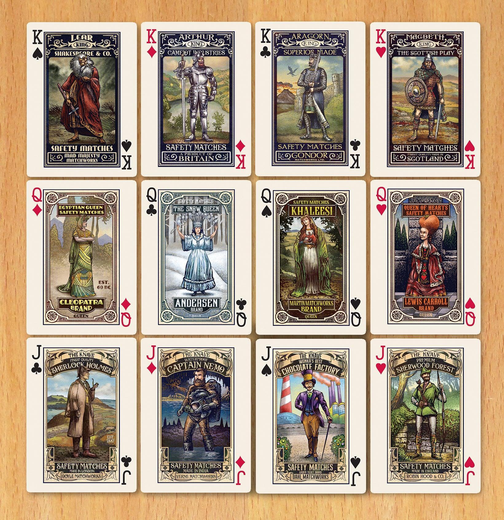 Biblioluminous Playing Cards - Premium Glow in The Dark Deck for Magic Tricks, Poker Nights & Game Parties - Perfect for Cardistry, Collectors & Unique Gifts