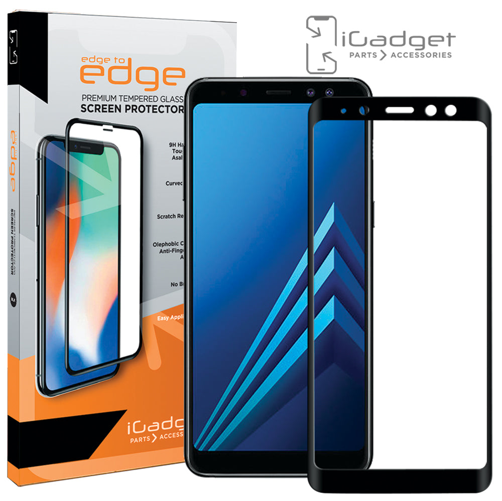 Samsung Galaxy A8 (2018) Screen Protector - 3D Ultra Clear Tempered Glass with Full Coverage | Anti-Scratch & Bubble-Free | Perfect for Gaming, Browsing & Daily Use