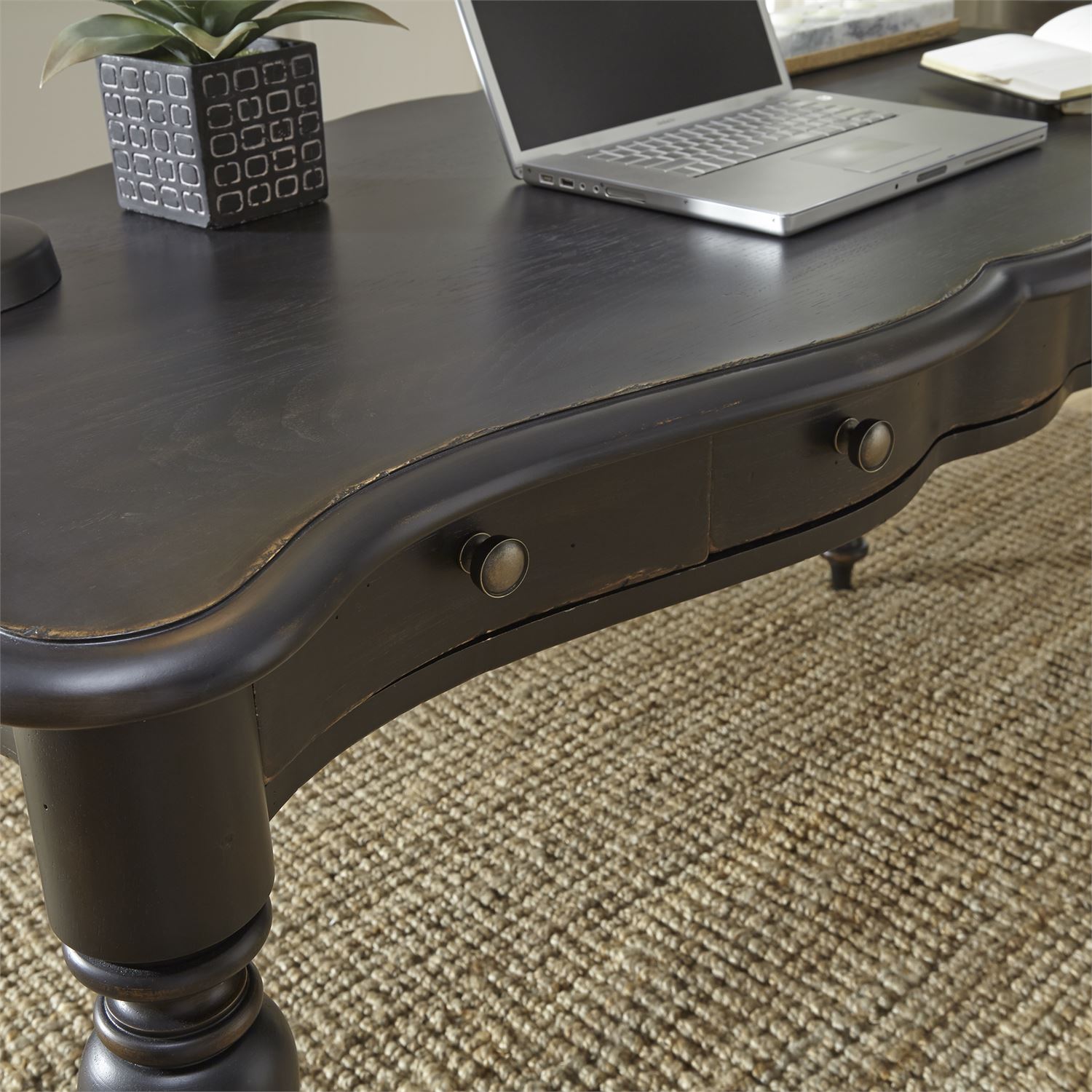 Modern Chesapeake Office Desk - Ergonomic Home & Office Workstation with Storage - Perfect for Remote Work, Study & Small Spaces