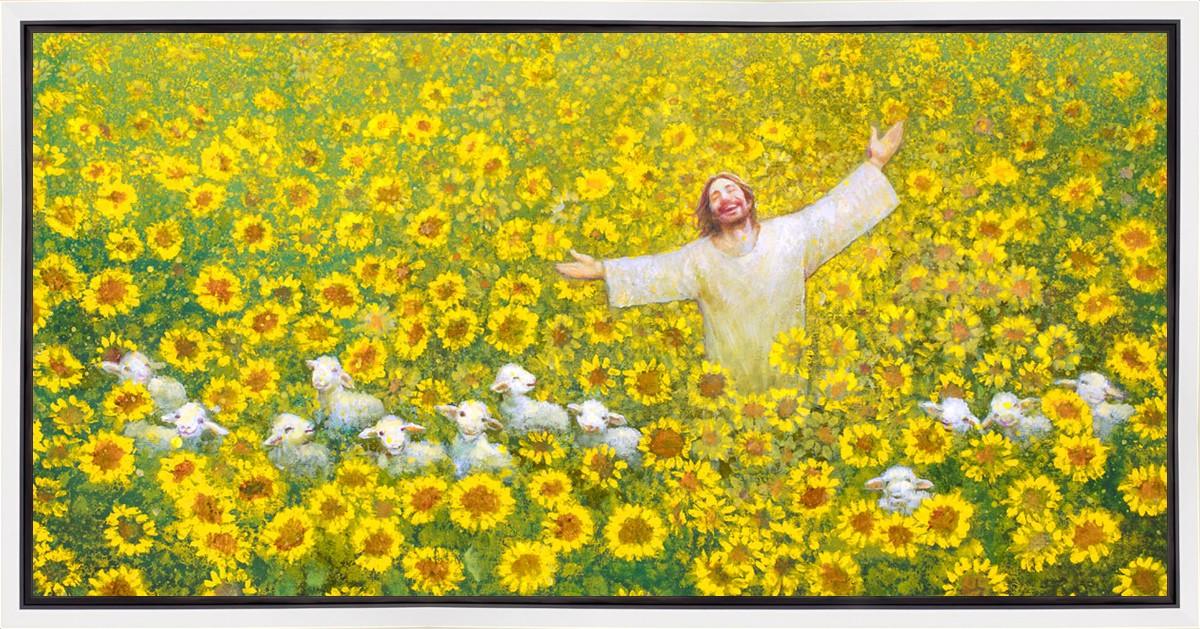 Be Glad and Rejoice Gallery Wrap Canvas - Inspirational Christian Wall Art for Home Decor, Church & Office - Perfect for Living Room, Bedroom & Gift Giving