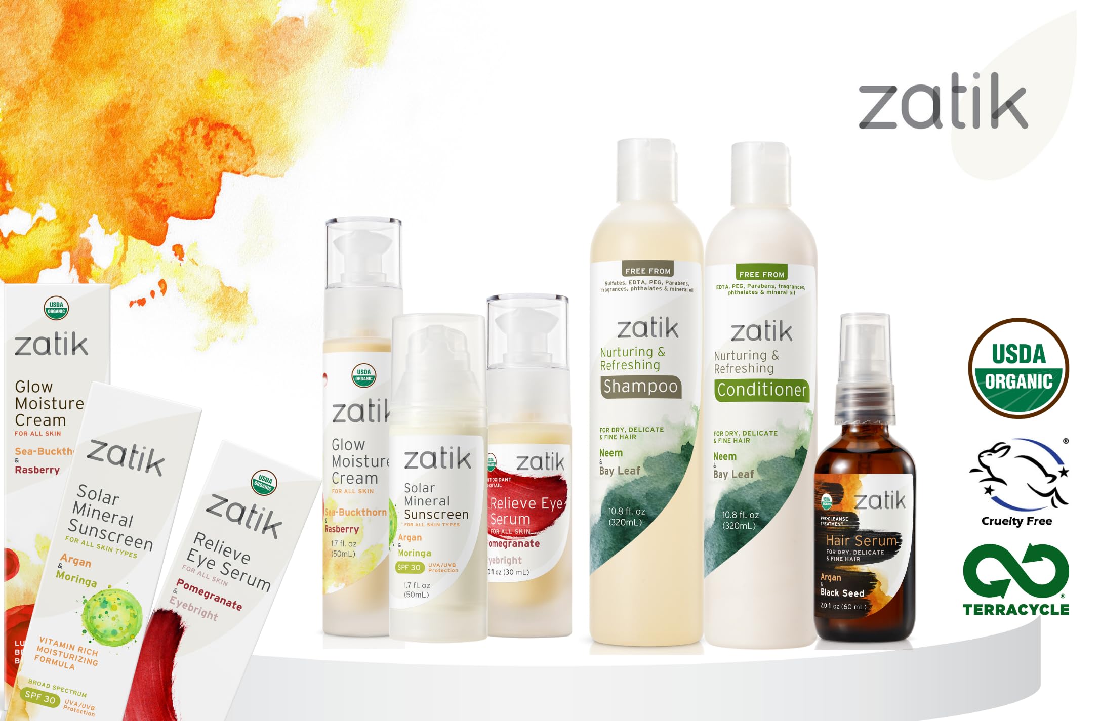 Zatik Naturals Neem & Bay Leaf Shampoo for Dry, Fine, Delicate Hair - Vegan, Biodegradable, pH Balanced, Sulfate-Free, Paraben-Free, Fragrance-Free - 10.8 oz - Gentle Cleansing for Daily Hair Care & Scalp Nourishment