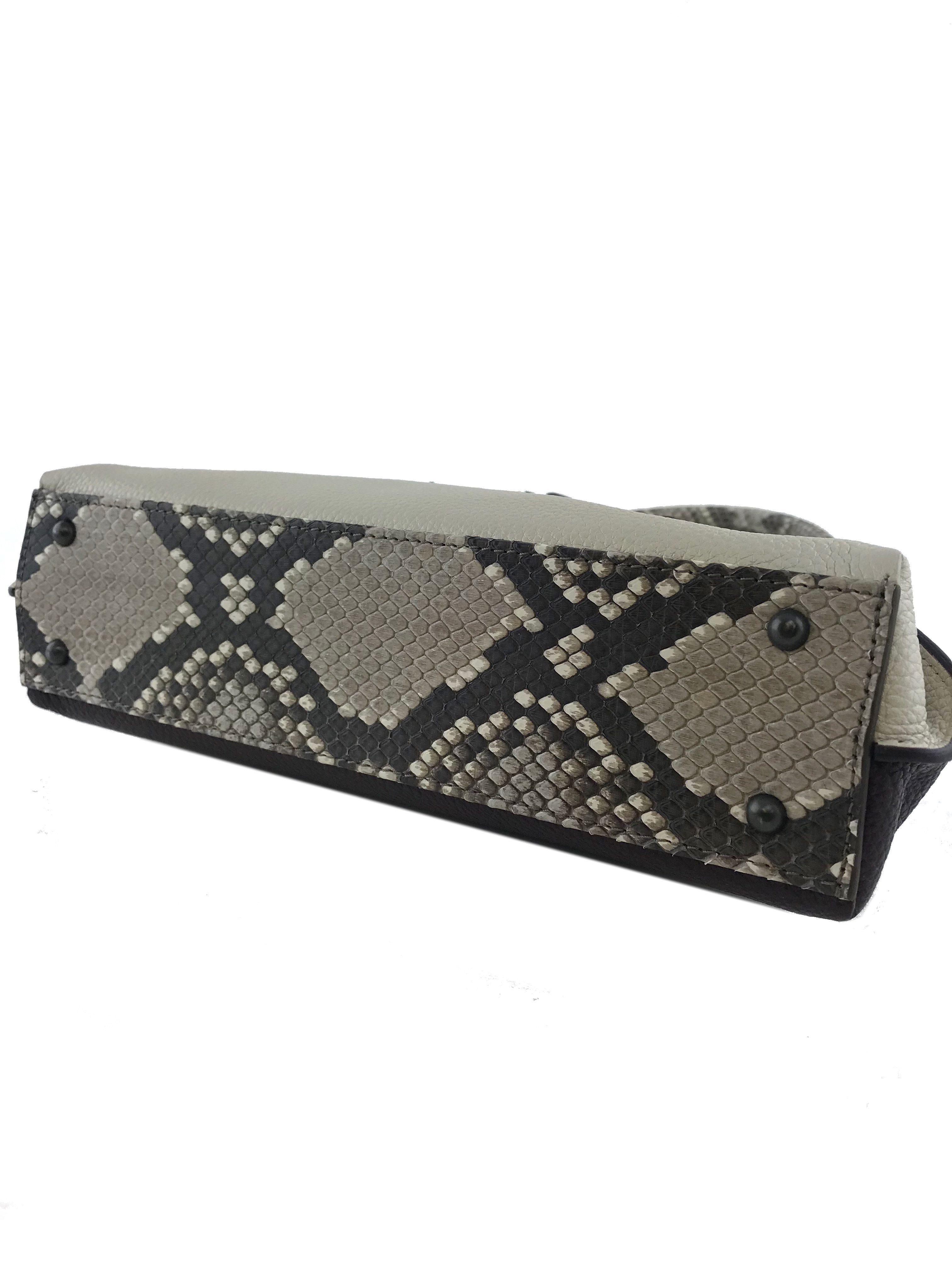 Akris XS AI Python Leather Convertible Crossbody Bag - Luxury Designer Handbag for Women | Perfect for Work, Travel & Evening Events