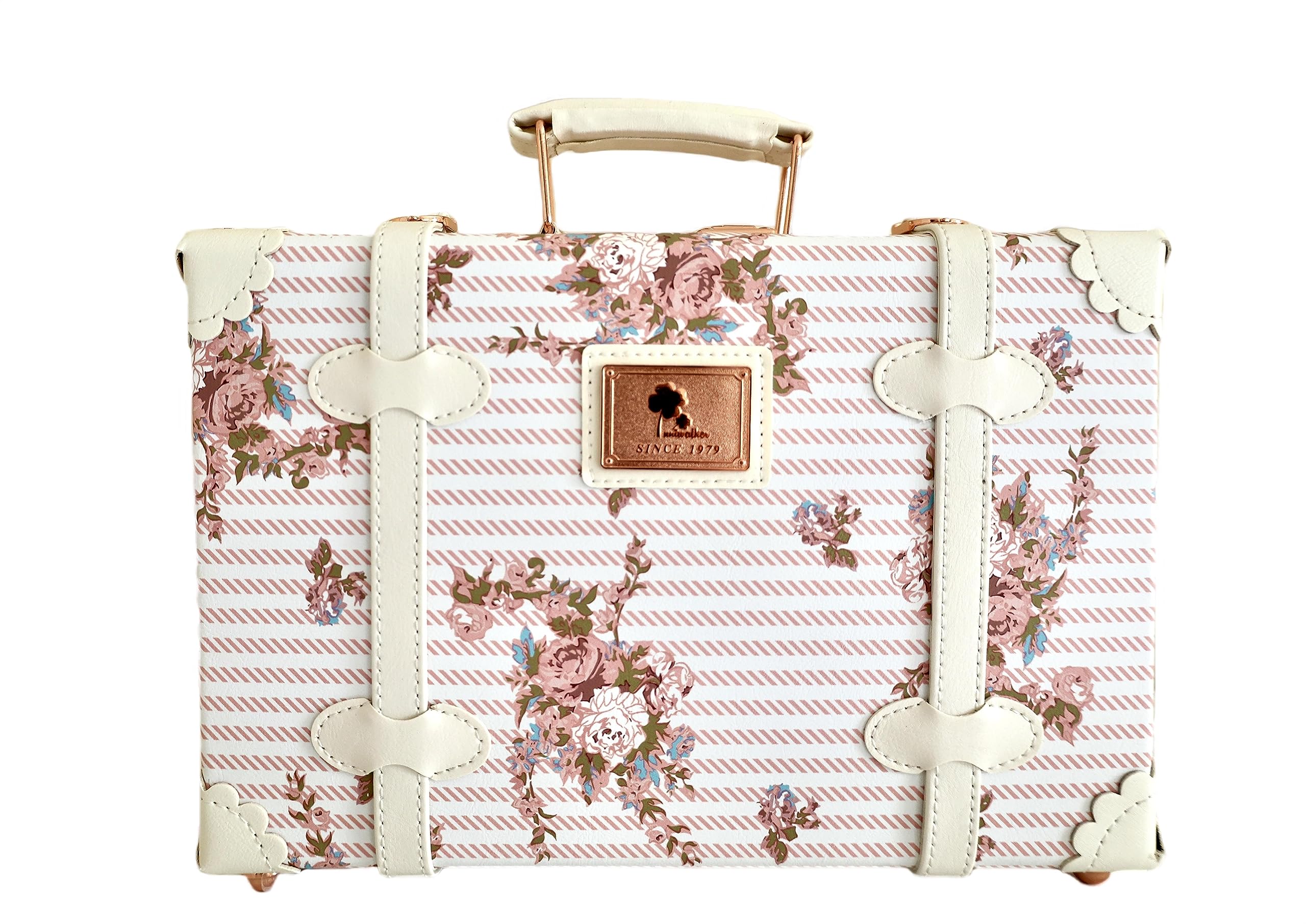 Vintage Floral Wedding Keepsake Suitcase - Memory Box for Bridal Shower, Anniversary & Special Occasions by Daisy Fields - Perfect for Storing Love Letters, Photos & Wedding Mementos