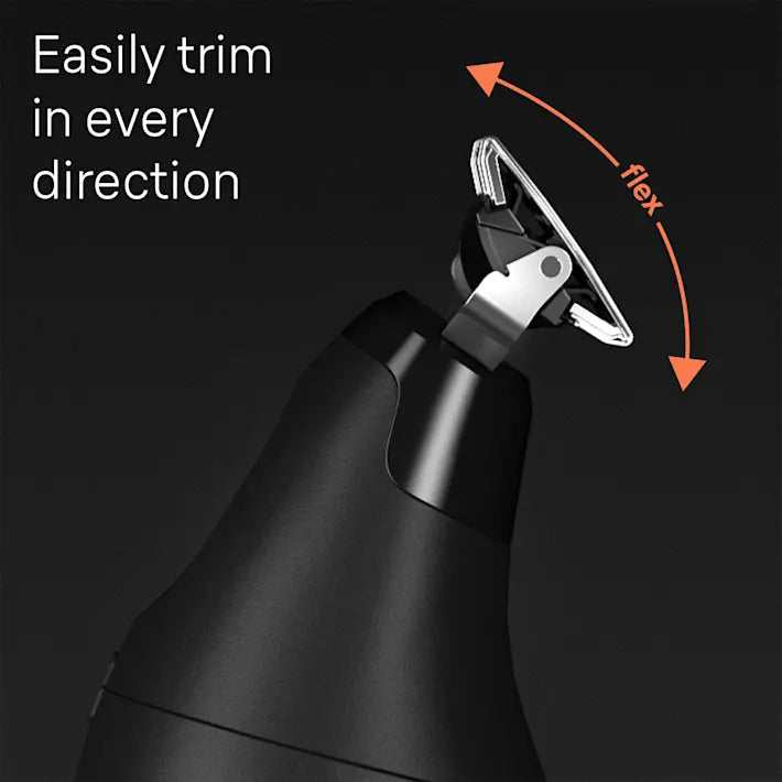 XT5200 Hybrid Trimmer for Face & Body - 4D Flex Blade, Waterproof, 6 Attachments, Travel Pouch - Perfect for Men's Grooming, Beard Trimming, and Body Hair Care at Home or Travel