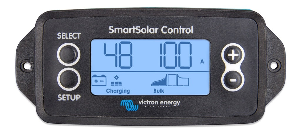 Victron Energy SmartSolar MPPT Charge Controller with Pluggable Display - Solar Panel Battery Charging for RVs, Boats & Off-Grid Power Systems