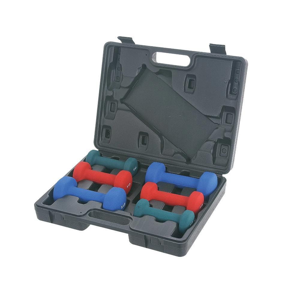 Premium Neoprene Dumbbell Set with Storage Case - 2lb, 3lb, 5lb Hand Weights for Home Gym, Strength Training & Fitness Workouts - Ideal for Women, Beginners & Light Weight Training