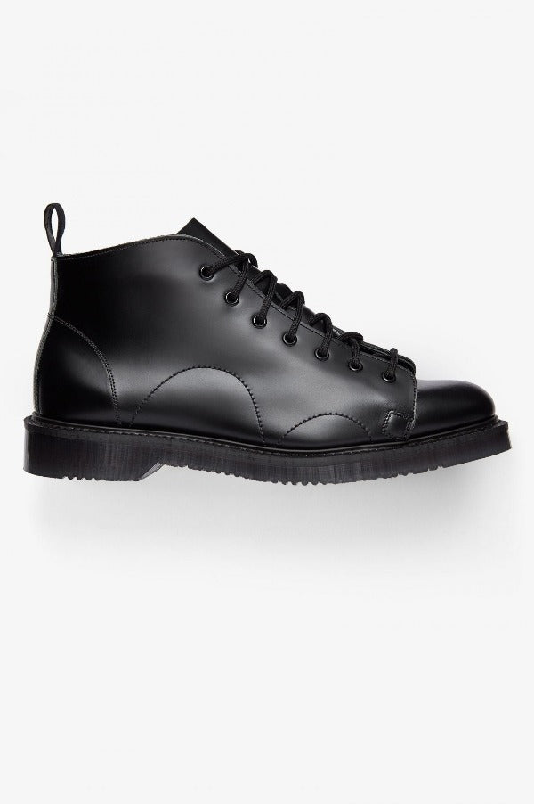 Fred Perry X George Cox Men's Monkey Boots in Black - Stylish & Durable Leather Boots for Casual Wear & Urban Fashion