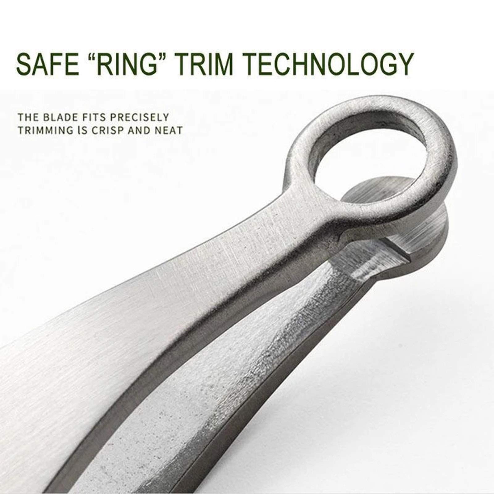 **Stainless Steel Nose Hair Trimmer & Eyebrow Clippers – 2PCS Universal Round Head Grooming Scissors for Men & Women – Perfect for Travel, Home, and Salon Use**