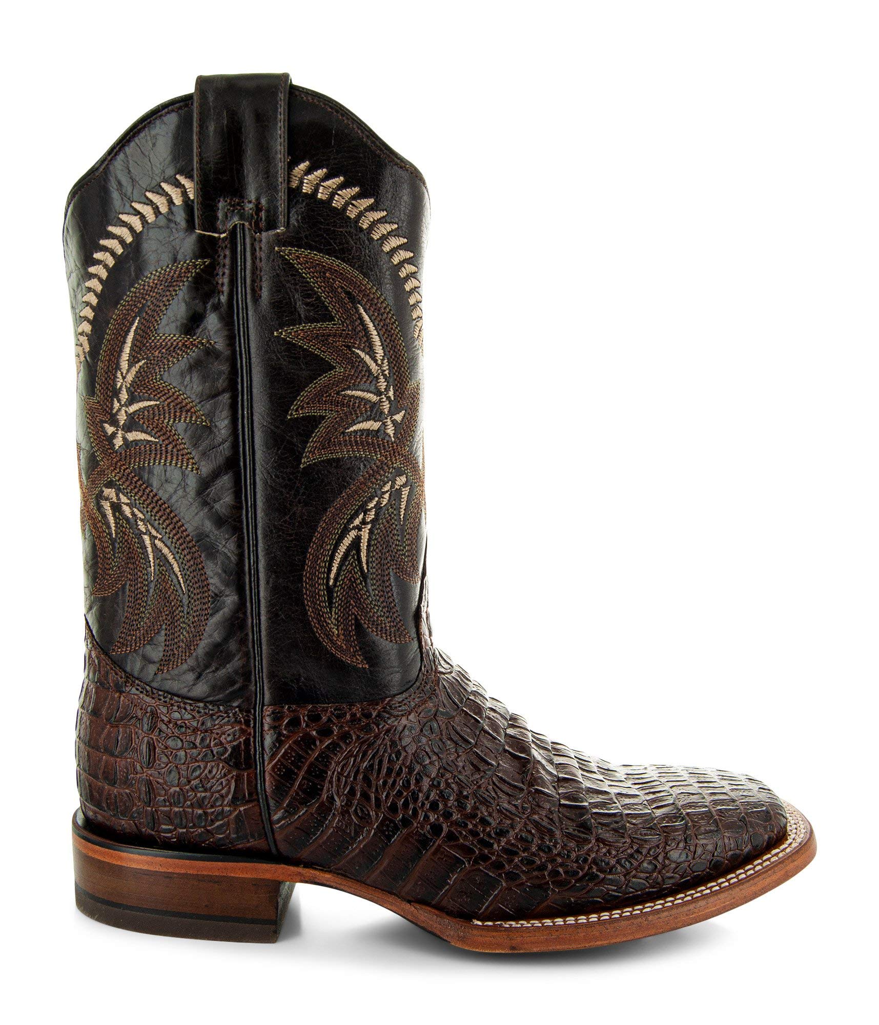 Authentic Men's Caiman Belly Print Cowboy Boots H4001 by Soto Boots - Western Style, Durable Leather, Comfortable Fit for Rodeo, Country Music Festivals & Casual Wear
