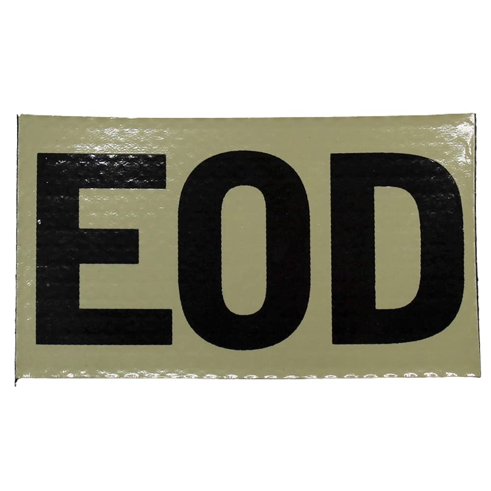 EOD Infrared Covert Patch - Hook & Loop Fastener for Tactical Gear | Military, Law Enforcement & Outdoor Activities