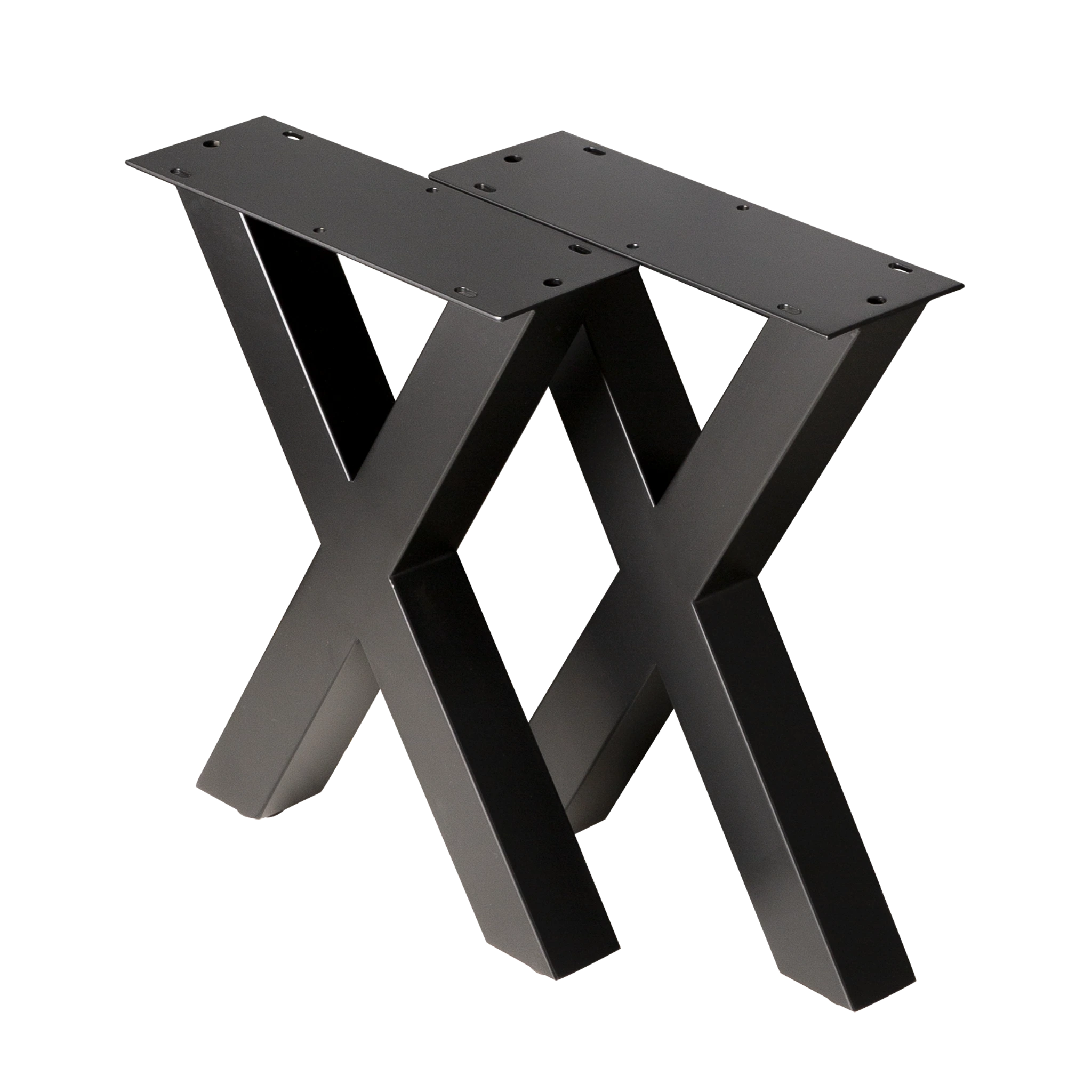 Heavy Duty Cross Bench Legs 310x310x410mm - 50x50mm Square Steel Frame for Workbenches & DIY Projects - Perfect for Garage, Workshop, and Home Use