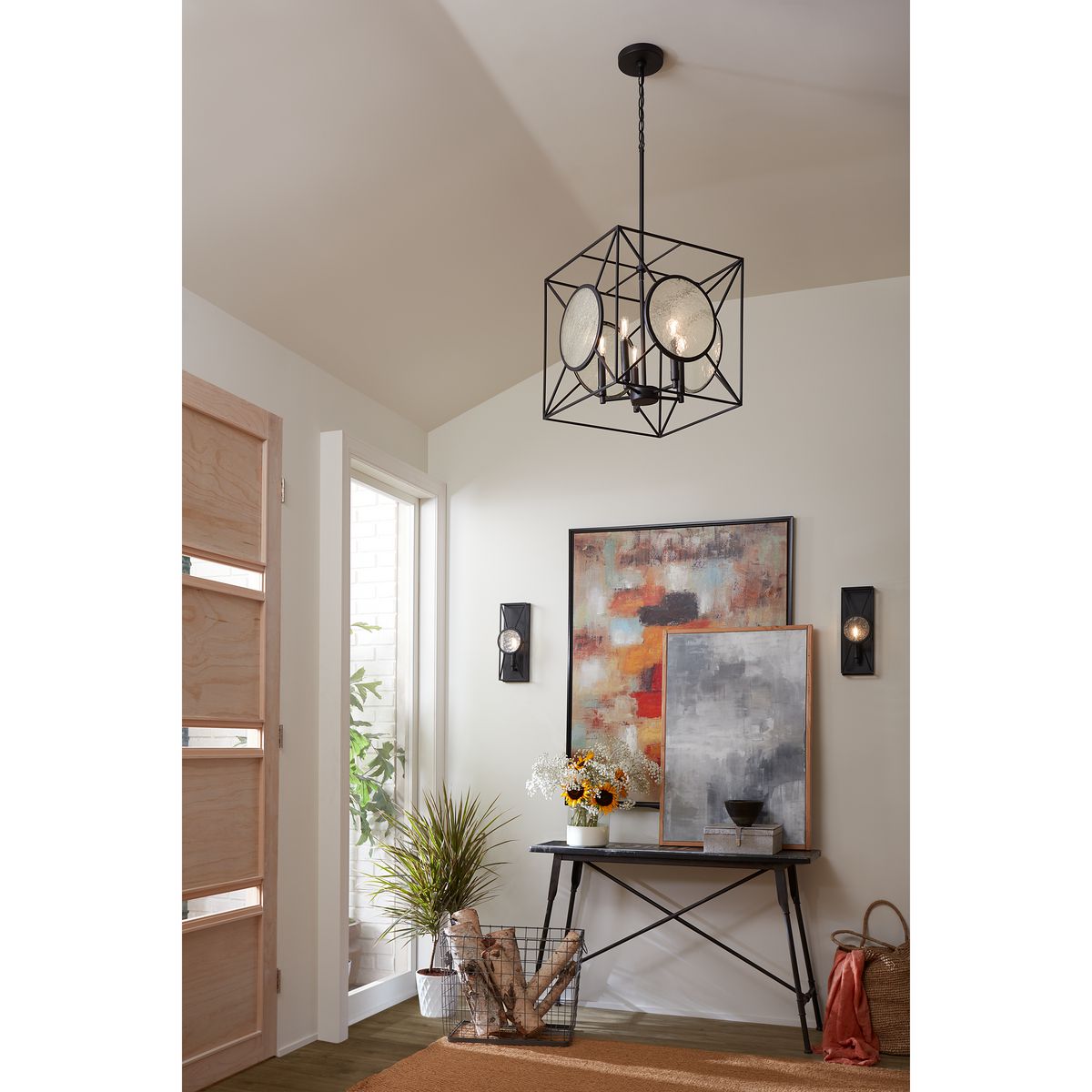 Cumberland Collection One Light Wall Sconce - Modern Brass Finish Wall Light Fixture for Bedroom, Living Room & Hallway Lighting