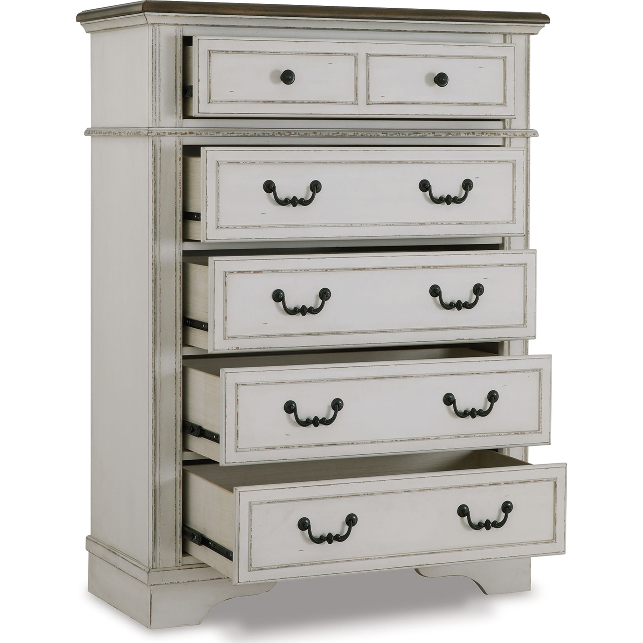 Brollyn Two-Tone Wooden Chest - Stylish Storage for Bedroom, Living Room & Office | Durable & Versatile Home Decor
