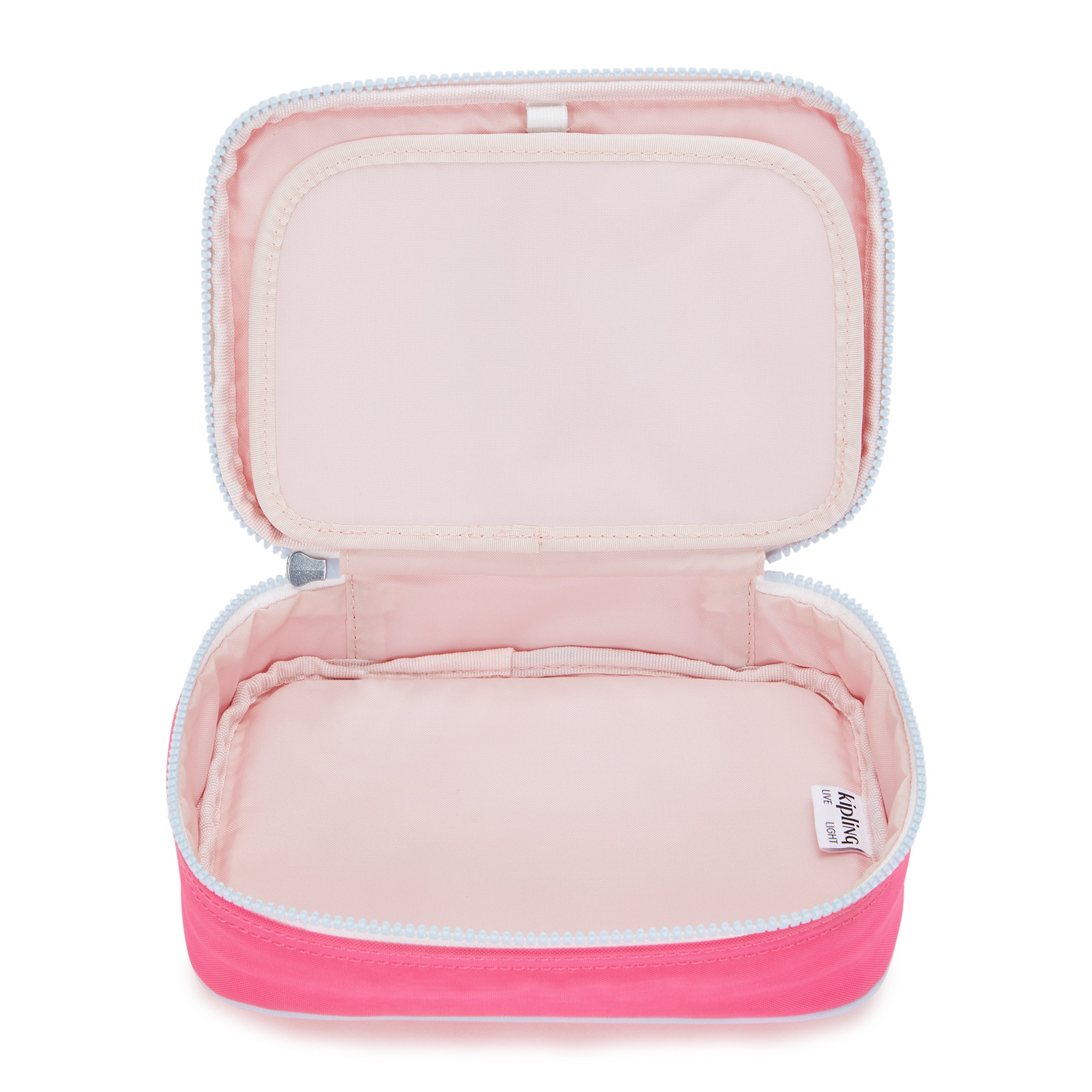 Kipling 100 Pens Pencil Case - Happy Pink Mix | Stylish & Durable School & Office Organizer for Students & Professionals