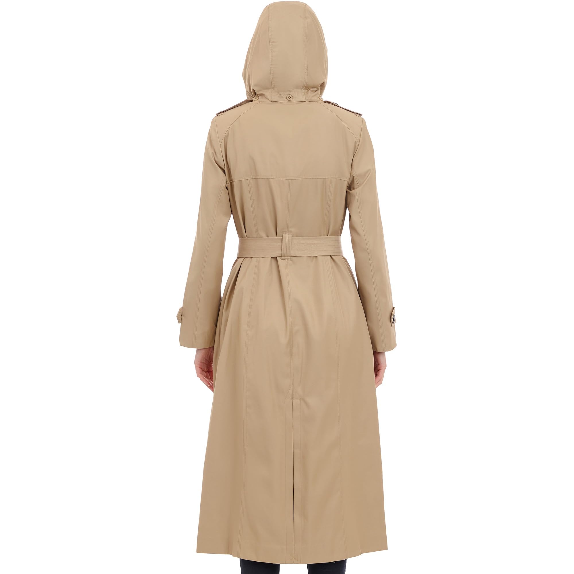 London Fog Women's Trench Coat with Belt - Stylish for Work & Travel