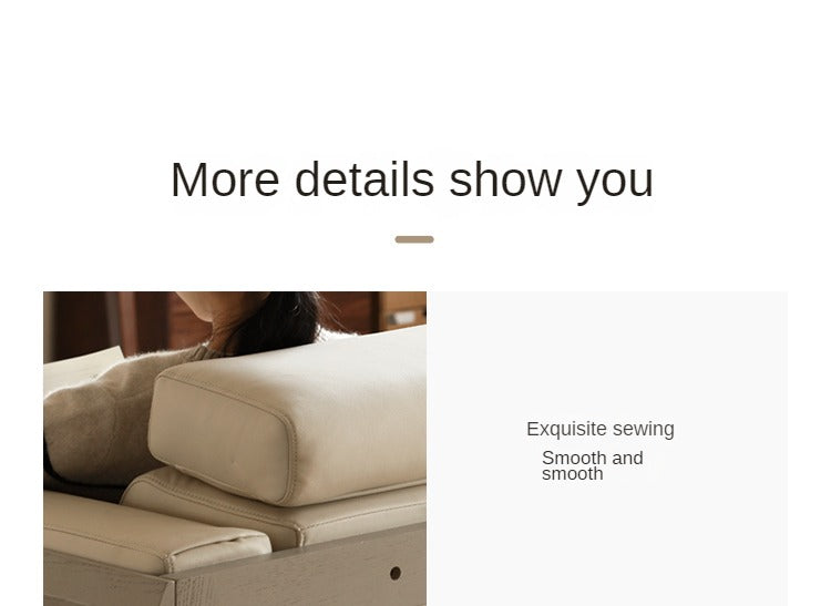 Luxury Oak Solid Wood Modern Fabric Sofa - Elegant Living Room Furniture for Home & Office Comfort
