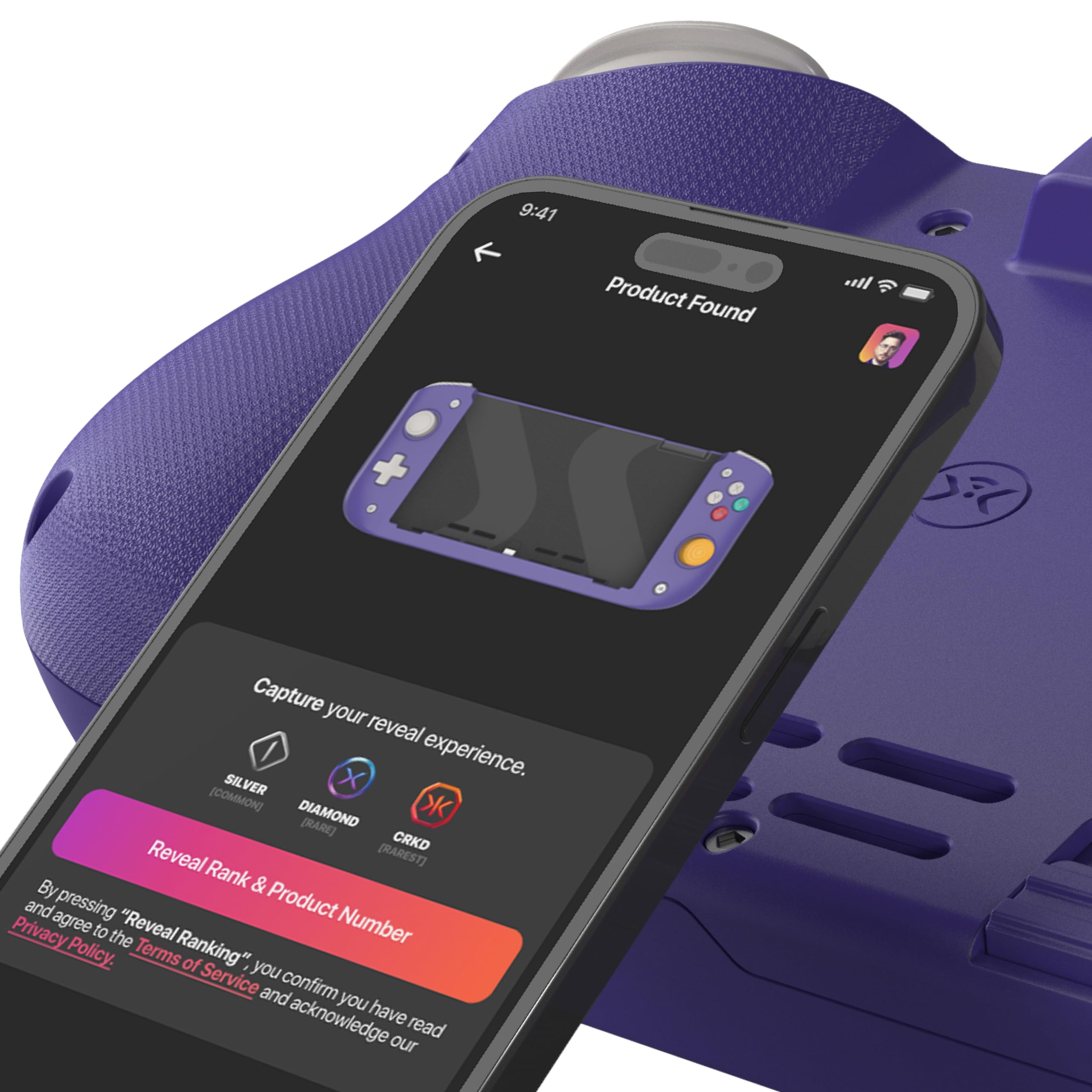 CRKD Nitro Deck Limited Edition with Carry Case - Professional Handheld Controller for Nintendo Switch & OLED | Zero Stick Drift | Retro Purple Nostalgia Collection | Perfect for Gaming on the Go & Travel