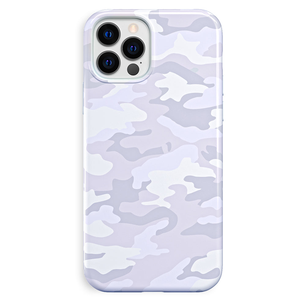 White Clouds Camo iPhone Case - Durable Protective Cover for iPhone [Model] - Perfect for Outdoor, Hunting & Military Enthusiasts