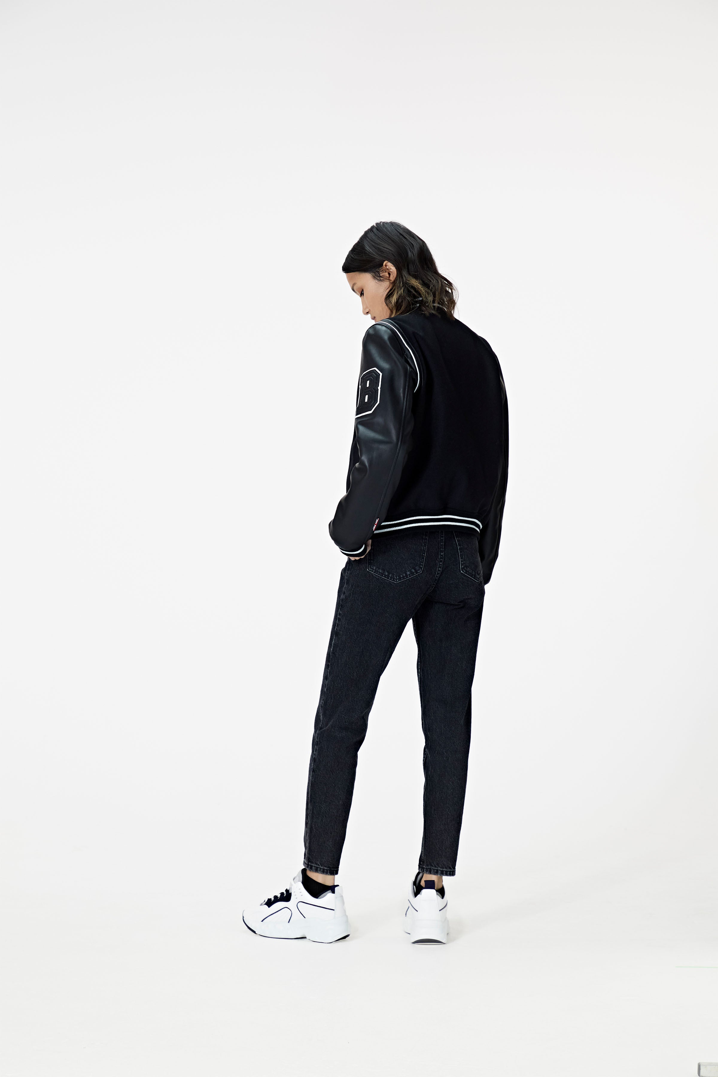 BODA Varsity Jacket for Women - Stylish Letterman Jacket with Ribbed Collar & Cuffs | Perfect for School Spirit, Casual Outfits & Fall Fashion