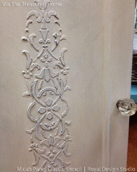 Micah Classic Panel & Furniture Stencil - DIY Woodworking Decorative Patterns for Cabinets, Walls, and Home Decor Projects | Perfect for Crafting, Upcycling, and Interior Design