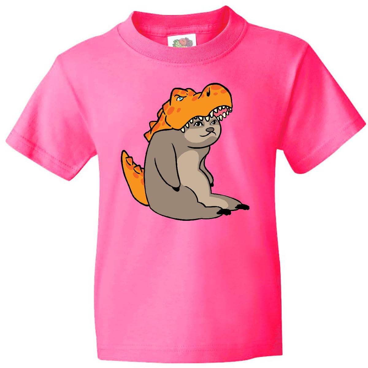 Halloween Sloth Dinosaur Graphic T-Shirt for Kids - Cute Dino Costume Tee for Boys & Girls - Perfect for Trick or Treat, Costume Parties & School Events
