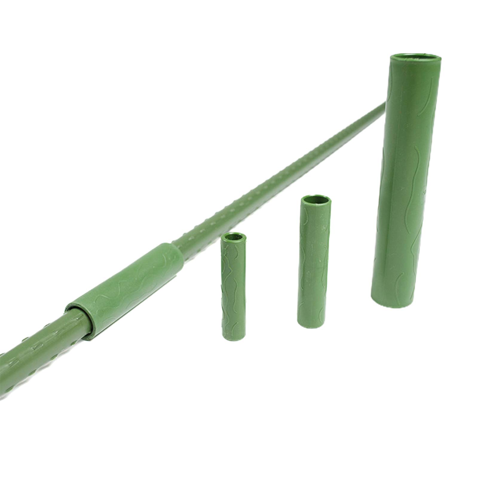 24Pcs Garden Stake Connectors - Straight Plant Support Tubes for Greenhouse, Flower & Vine Stakes - Durable Greenhouse Frame & Rattan Stake Arms Connectors - Perfect for Plant Support, Trellis & Gardening Projects