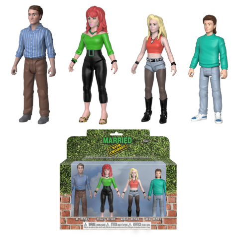 NYCC 2018 Exclusive Married with Children 4-Pack Action Figures - Collectible TV Show Character Toys for Display & Gifts