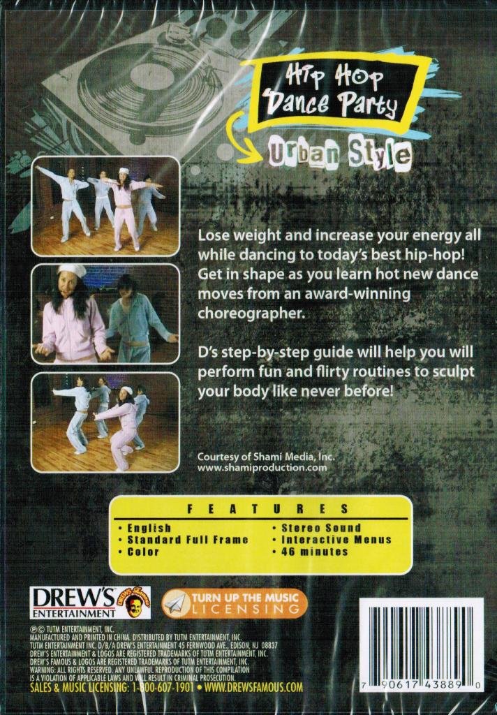 Hip Hop Dance Party Urban Style Drews DVD - Learn Hip Hop Dance Moves for Beginners & Advanced | Perfect for Home Workouts, Dance Classes & Party Entertainment