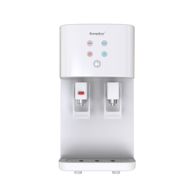 Europace EWP6381BWH SooFresh Countertop Water Dispenser - Hot & Cold Water Dispenser with Child Safety Lock for Home, Office, Kitchen, Dorm Room - BPA-Free & Energy Efficient