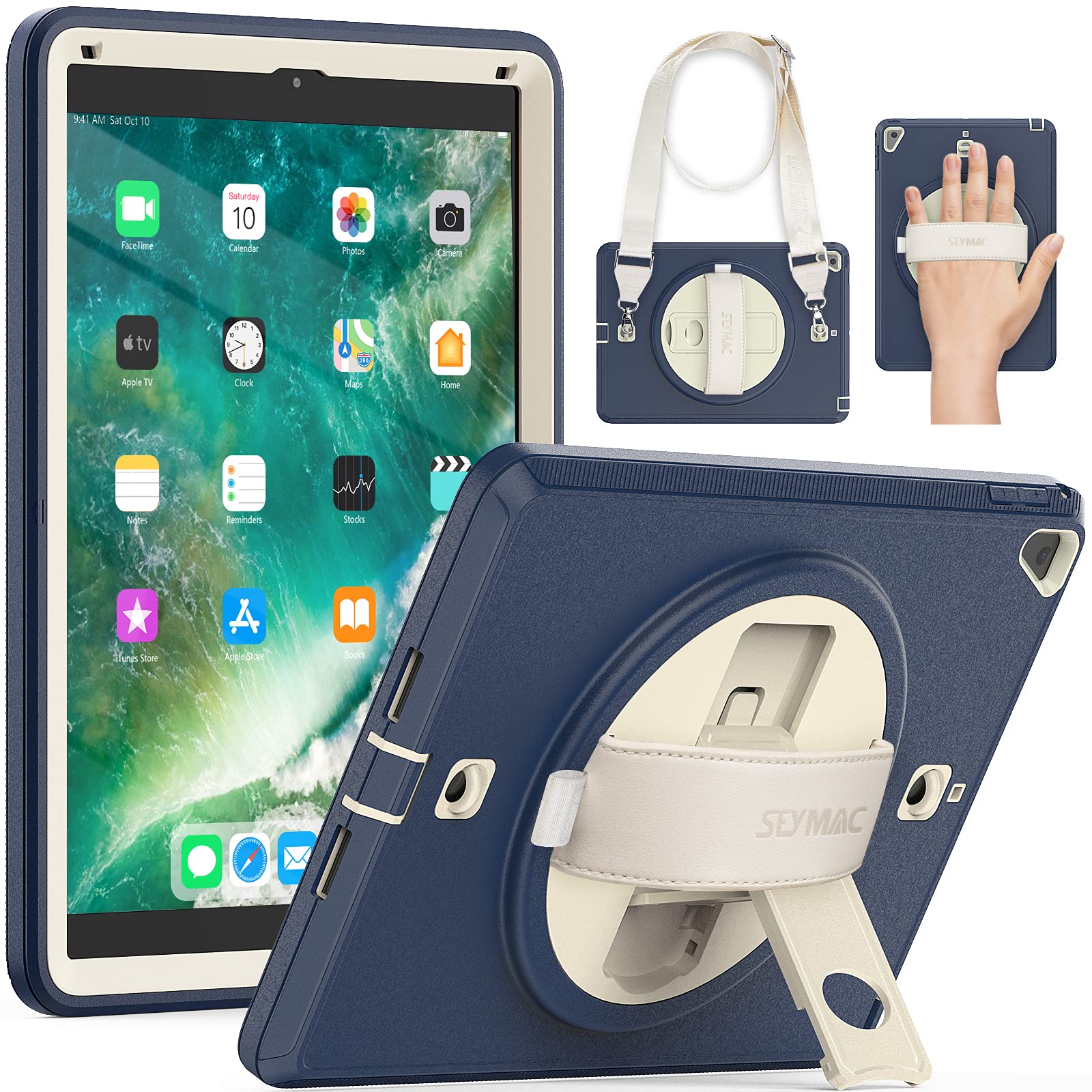 Shockproof iPad Case for iPad 5th/6th Generation & Air 2/Pro 9.7 inch - Durable Protective Cover for School, Work & Travel | Slim Fit Anti-Scratch Design