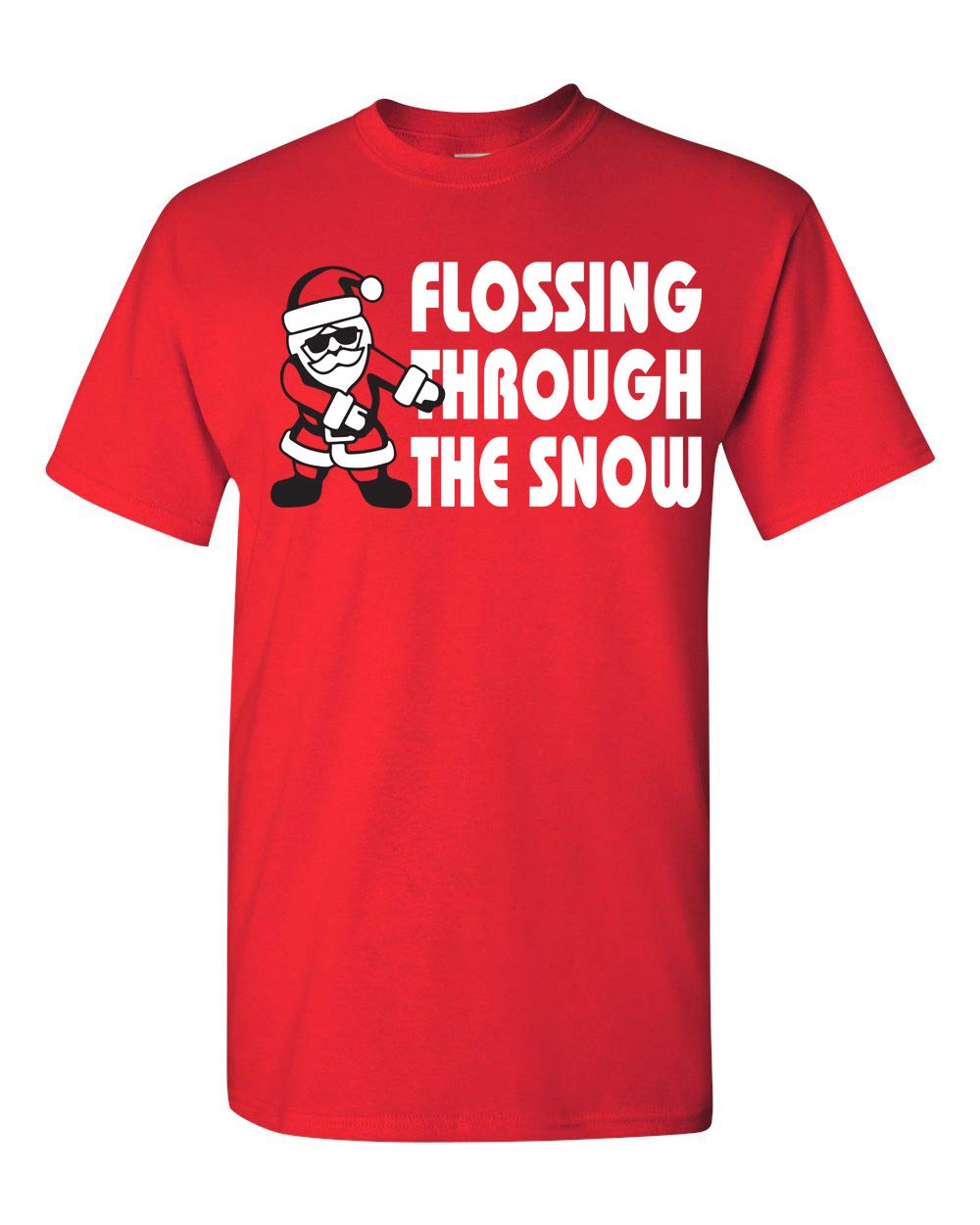 Flossing Through The Snow Youth T-Shirt - Trendy Christmas Dance Apparel for Kids & Teens - Perfect for Holiday Parties, School Events & TikTok Videos