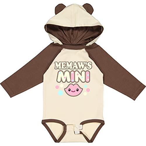 Inktastic Memaw Baby Girl Clothes - Adorable Long Sleeve Creeper Outfit for Newborns & Infants | Perfect for Family Photos, Holidays & Special Occasions