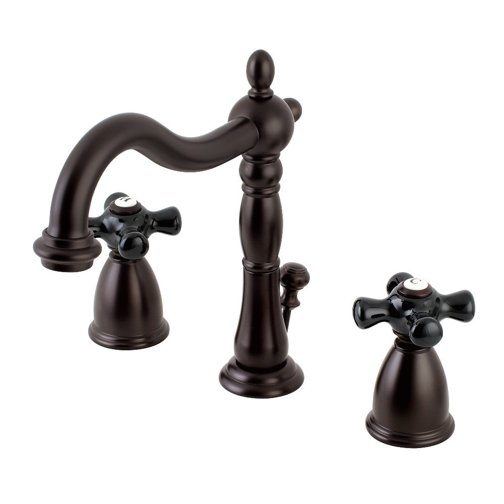 Kingston Brass KB1978PKX Duchess Widespread Bathroom Faucet with Plastic Pop Up Drain - Elegant 8