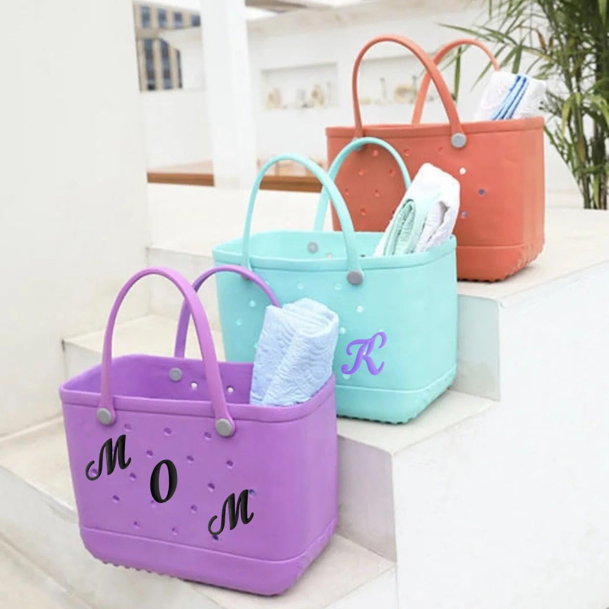 3PCS Large Letter Charms for Bogg Bags - 2.75
