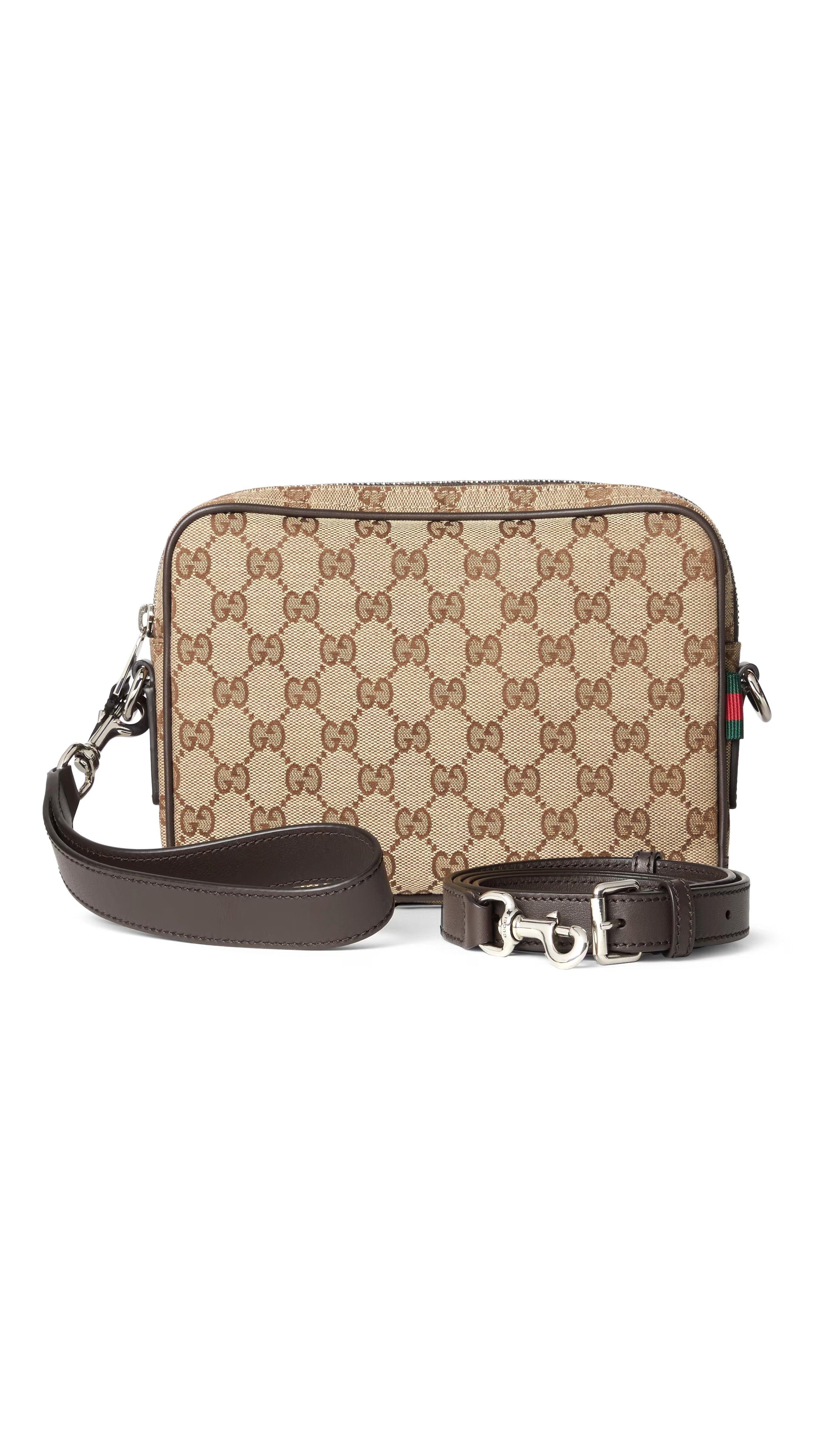 Stylish GG Canvas Small Crossbody Bag in Beige - Perfect for Everyday Use, Travel & Shopping