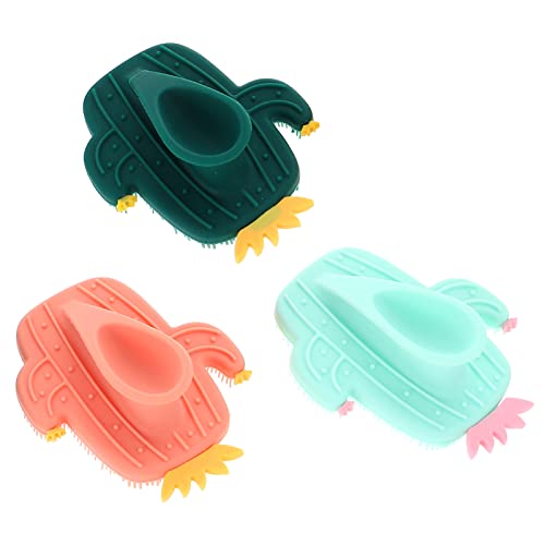 GLEAVI 3-Pack Silicone Facial Cleansing Brush - Soft Exfoliating Scrubber for Deep Pore Cleaning, Oil Control & Blackhead Removal - Perfect for Daily Skincare Routine & Spa-Like Facial Massage at Home