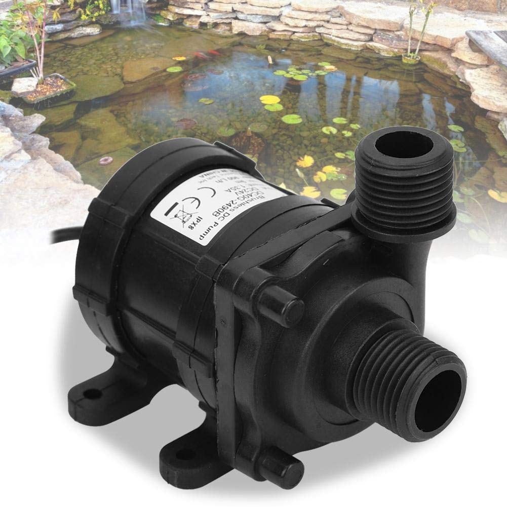 24V Brushless Water Pump, Energy Saving 800L/H, Ideal for Aquariums, Hydroponics & Outdoor Fountains