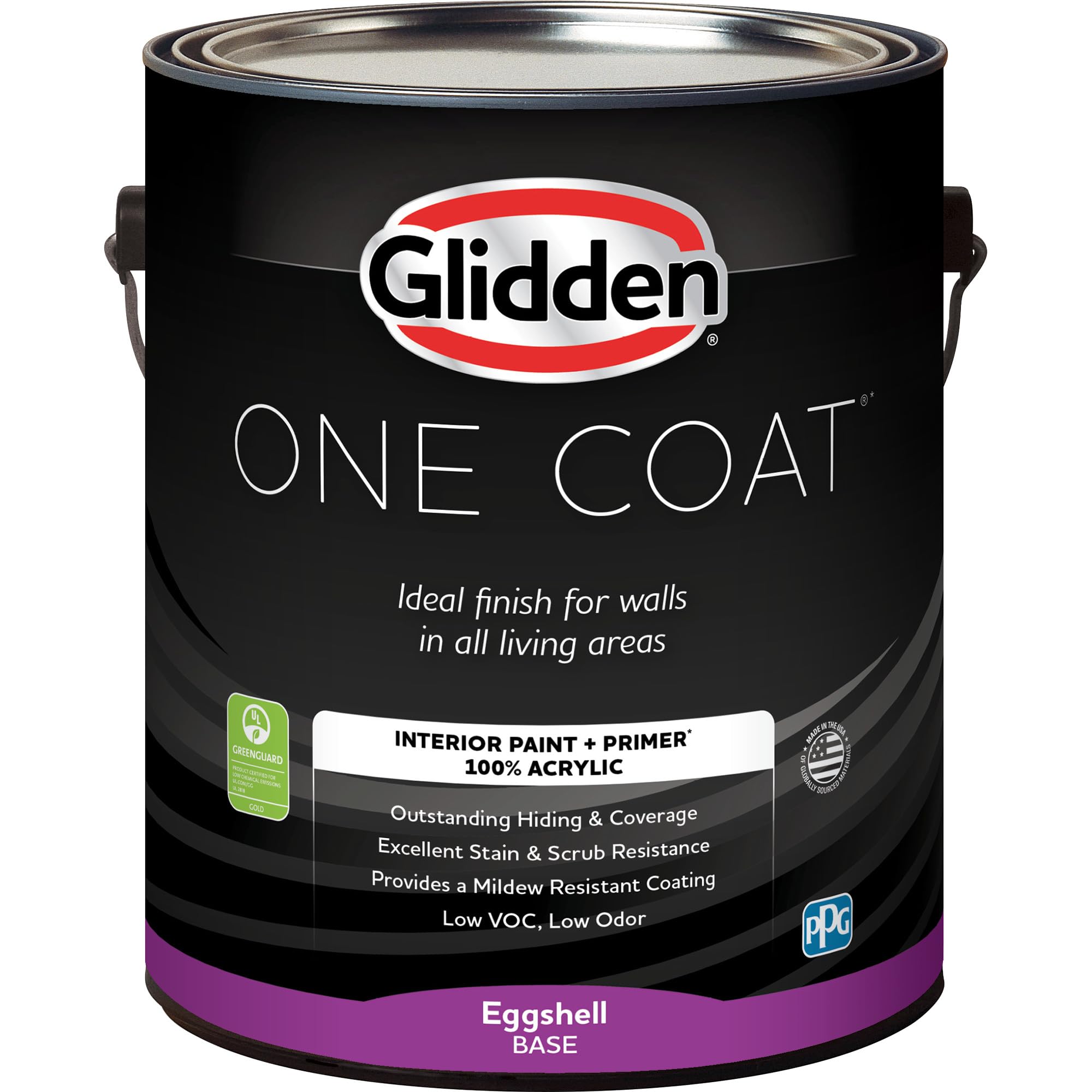 Glidden Interior Paint + Primer - 1 Gallon, Teal/Aqua (Kingston Aqua), One Coat Coverage, Eggshell Finish - Perfect for Living Rooms, Bedrooms & Home Decor Projects