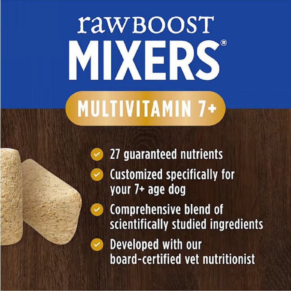 Raw Boost Senior Freeze Dried Multivitamin Mixers for Dogs - Nutrient-Rich Supplement for Senior Canine Health - Perfect for Mixing with Dry or Wet Dog Food