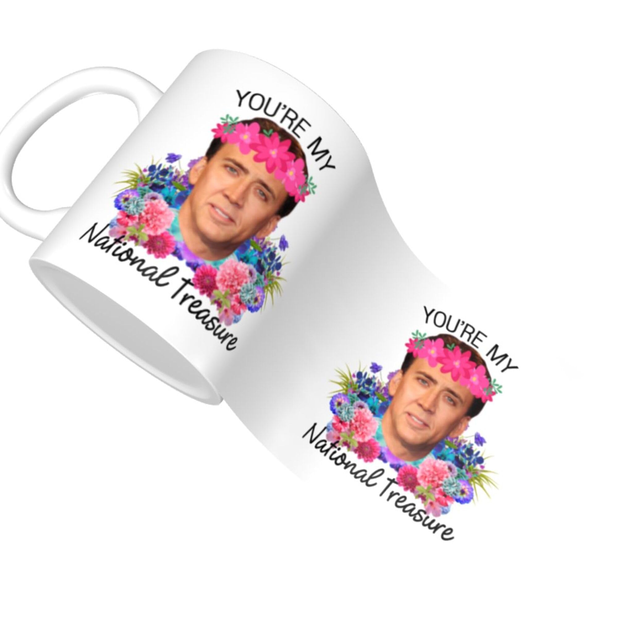 11oz Coffee Mug for Coffee Lovers - 'You're My National Treasure' Tea Cup - Perfect for Office, Home & Gift Giving