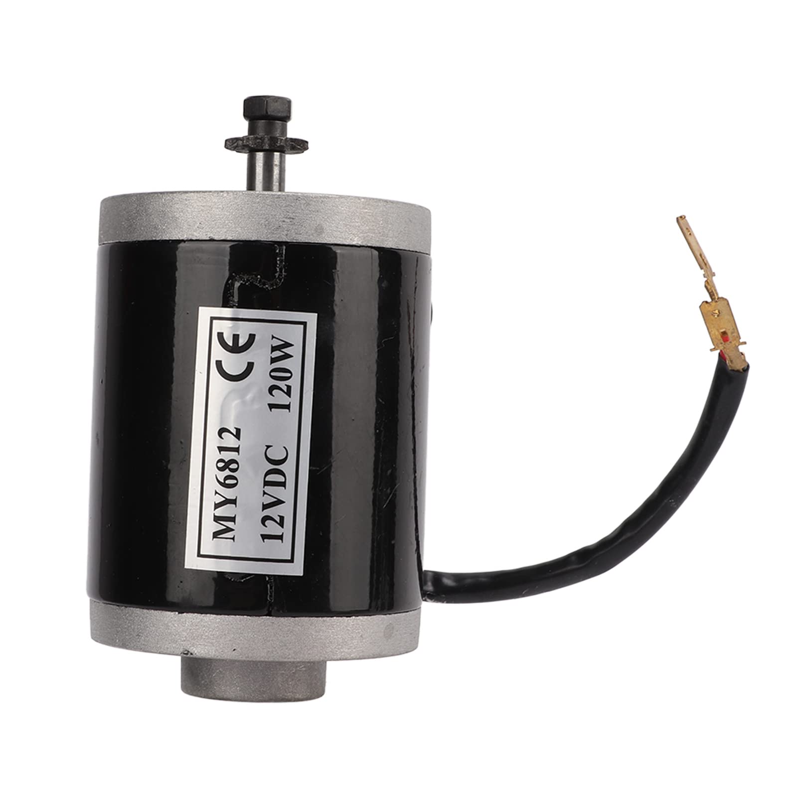 VGEBY 12V 120W Aluminum Brush DC Motor with Metal Pulley - Electric Bike Motor for Scooters, E-Bikes & Tricycles | Durable Brush Motor for DIY Electric Vehicles & Power Tools