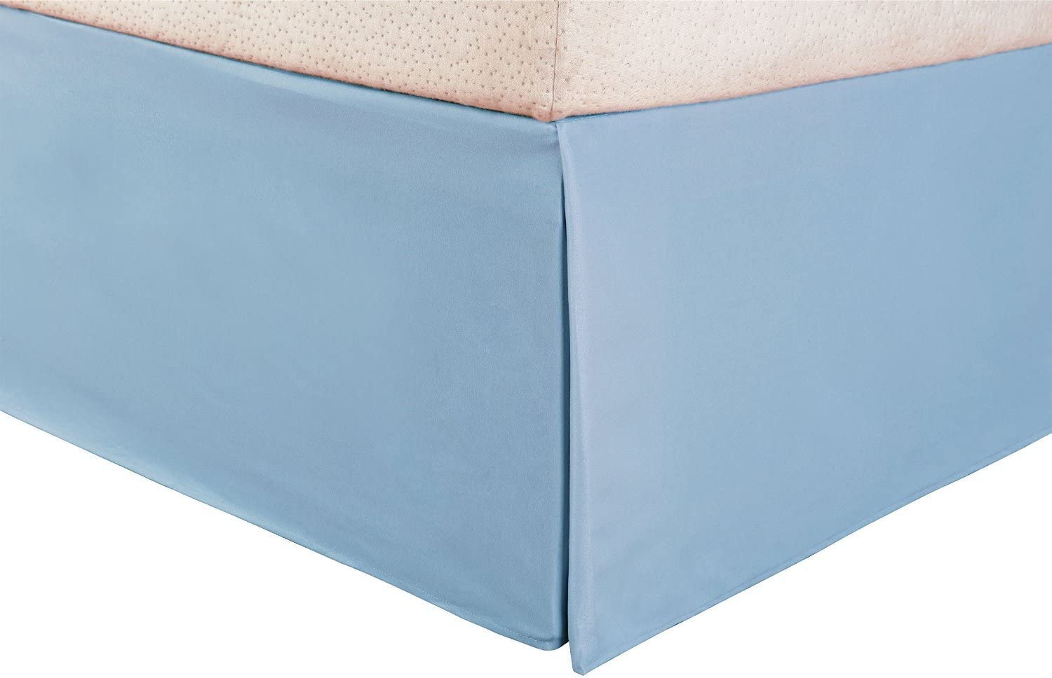 Premium 600 Thread Count Egyptian Cotton Queen Size Bed Skirt - Split Corner Tailored Design, 18