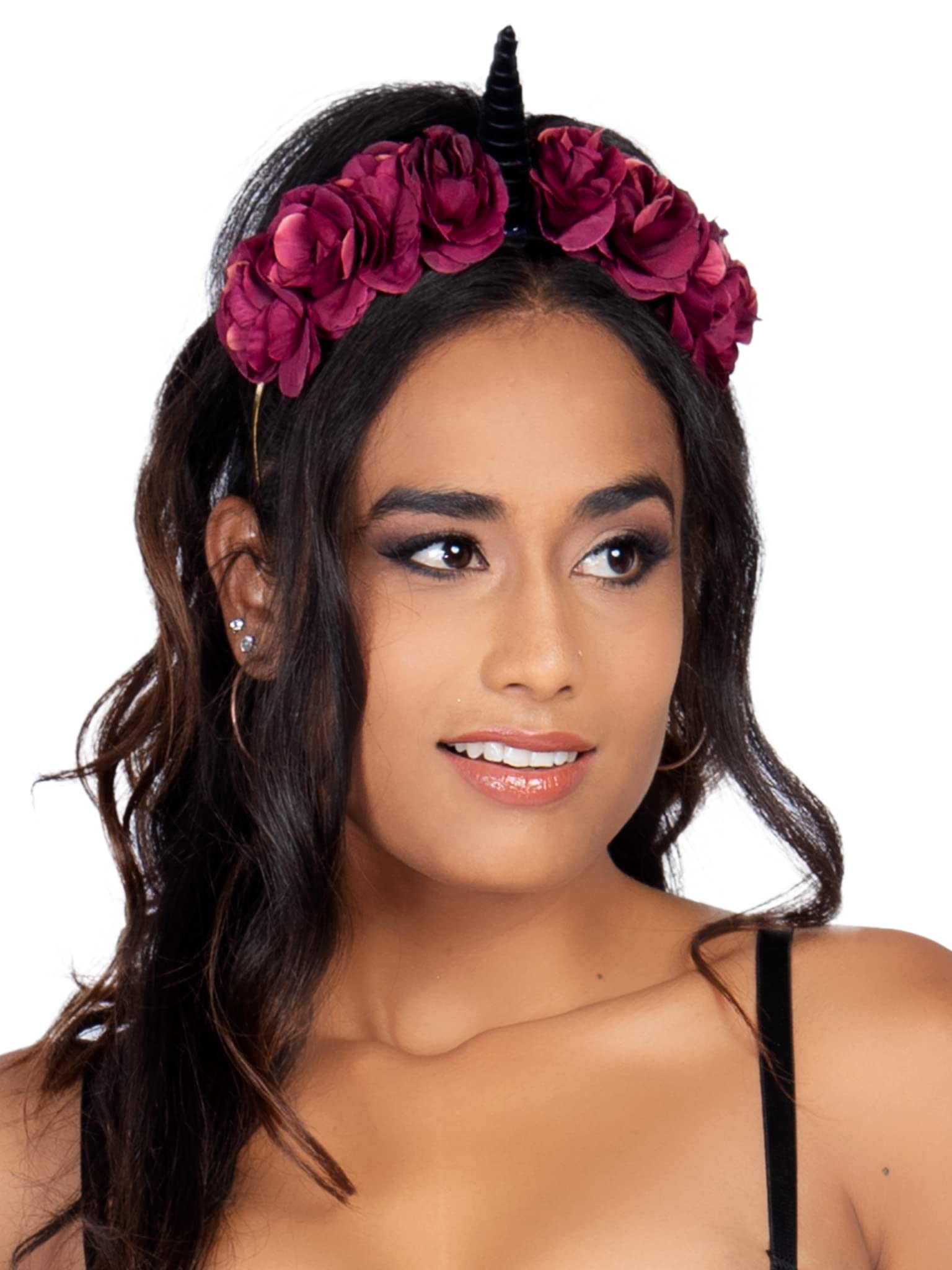 Leg Avenue Women's Pastel Unicorn Headband - Cute Floral Hair Accessory for Costume Parties, Cosplay & Festivals | Perfect for Halloween, Raves & Themed Events