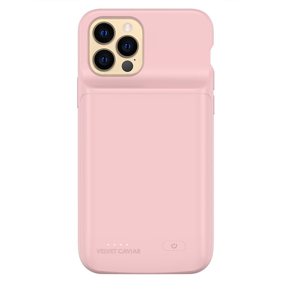 Pink iPhone Charging Case - Slim Portable Battery Charger for iPhone 12/13/14/15 - Perfect for Travel, Work & Everyday Use